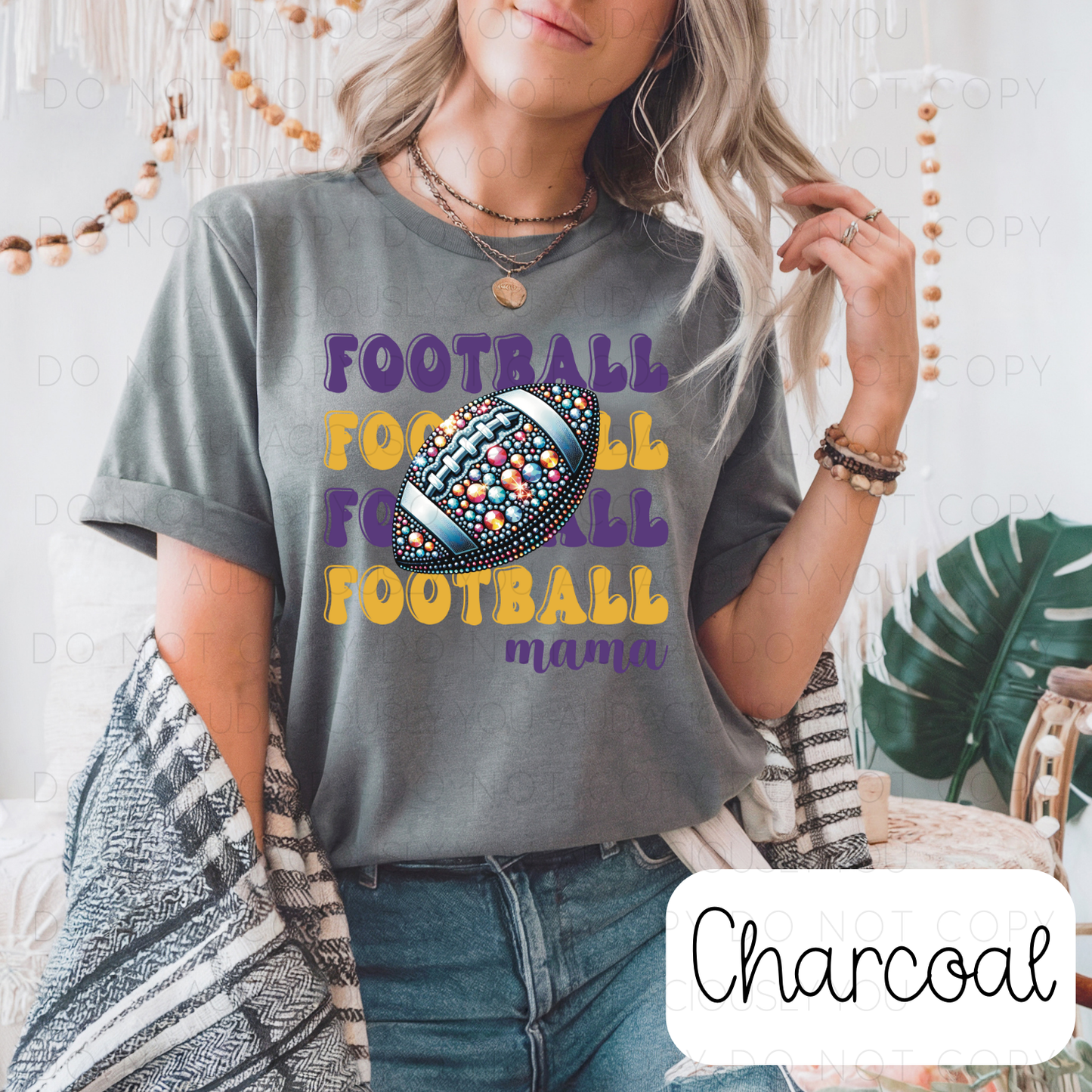 Football Mama (Purple & Yellow) Digital Download