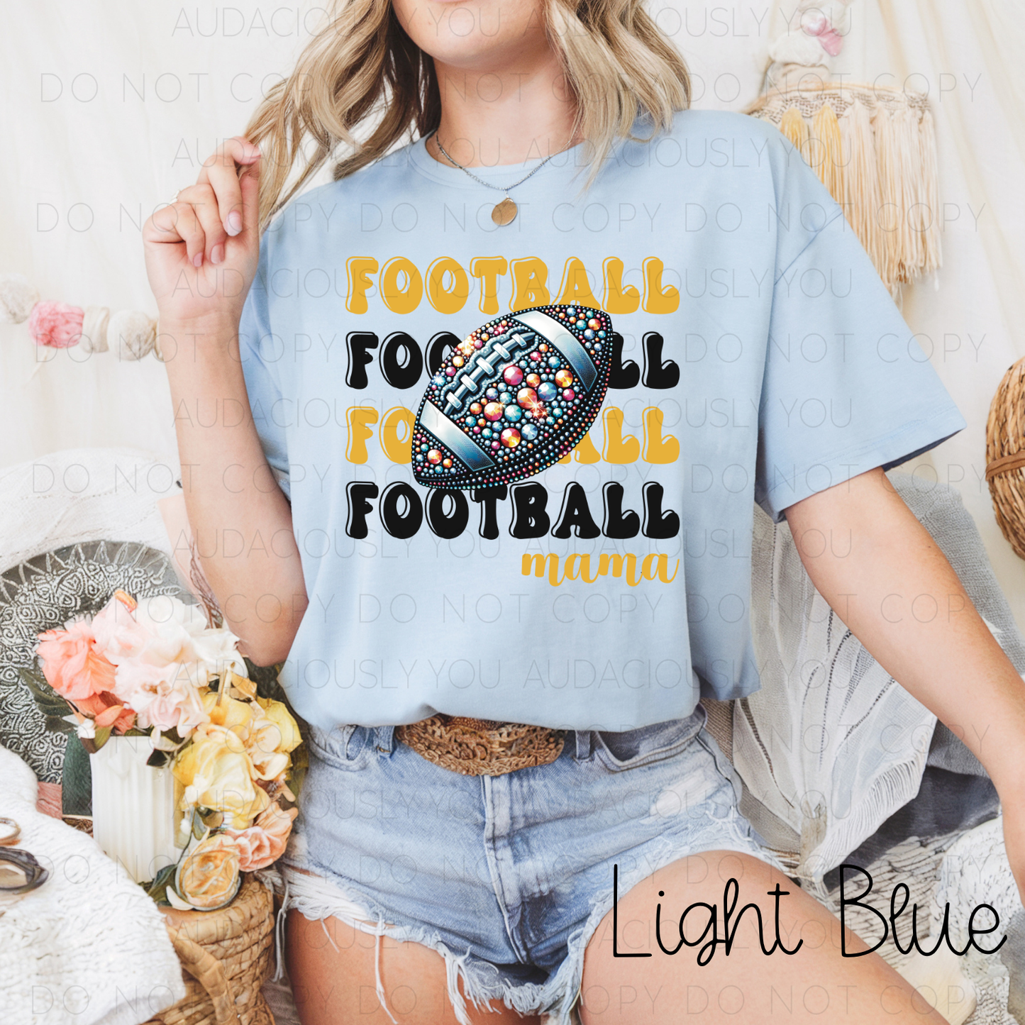 Football Mama (Yellow & Black) Digital Download